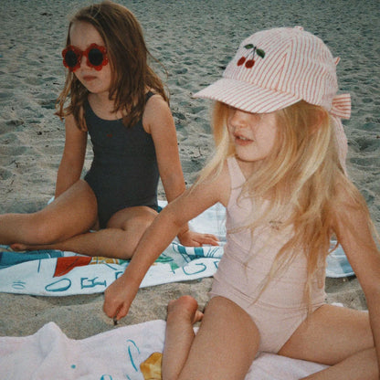 Konges Sløjd Ellie Bow Cap GOTS - Amour Stripe