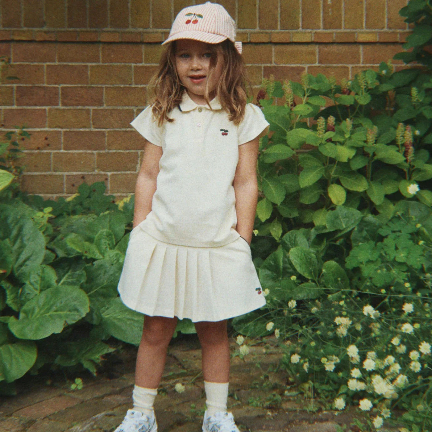 Konges Sløjd Ellie Bow Cap GOTS - Amour Stripe