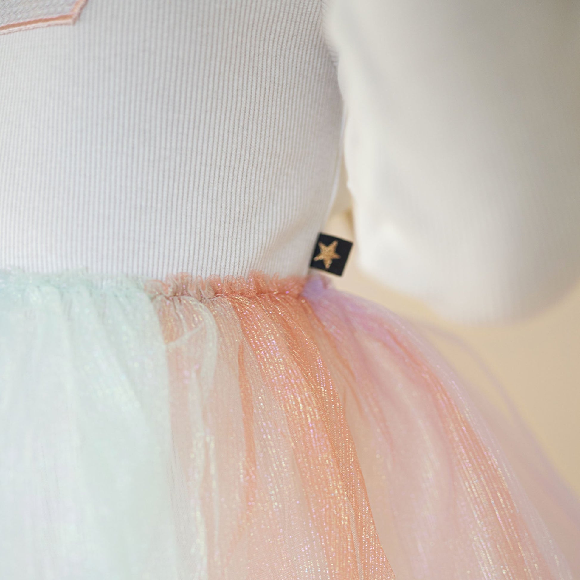 Multi Cut Tutu Dress - White Petite Hailey - enjoykidsus