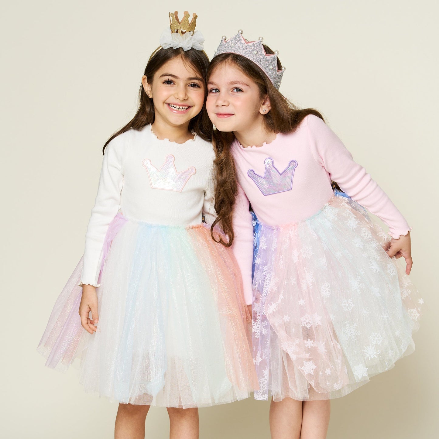 Multi Cut Tutu Dress - White Petite Hailey - enjoykidsus