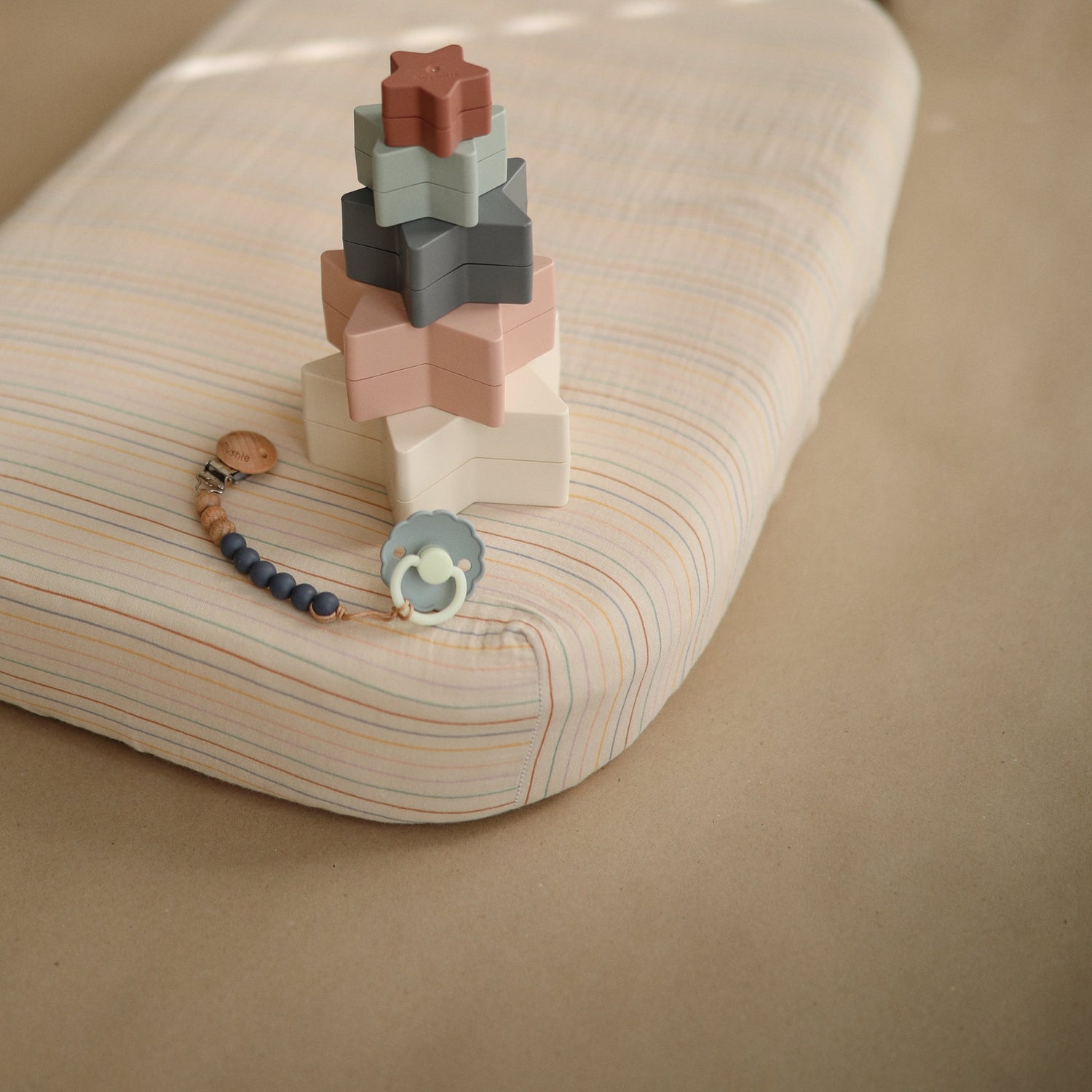 Mushie Extra Soft Muslin Crib Sheet mushie