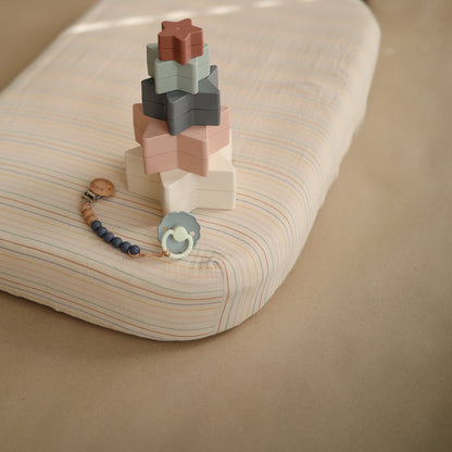 Mushie Extra Soft Muslin Crib Sheet mushie