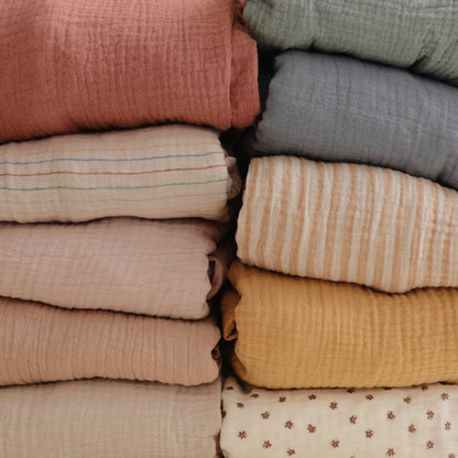 Mushie Extra Soft Muslin Crib Sheet mushie