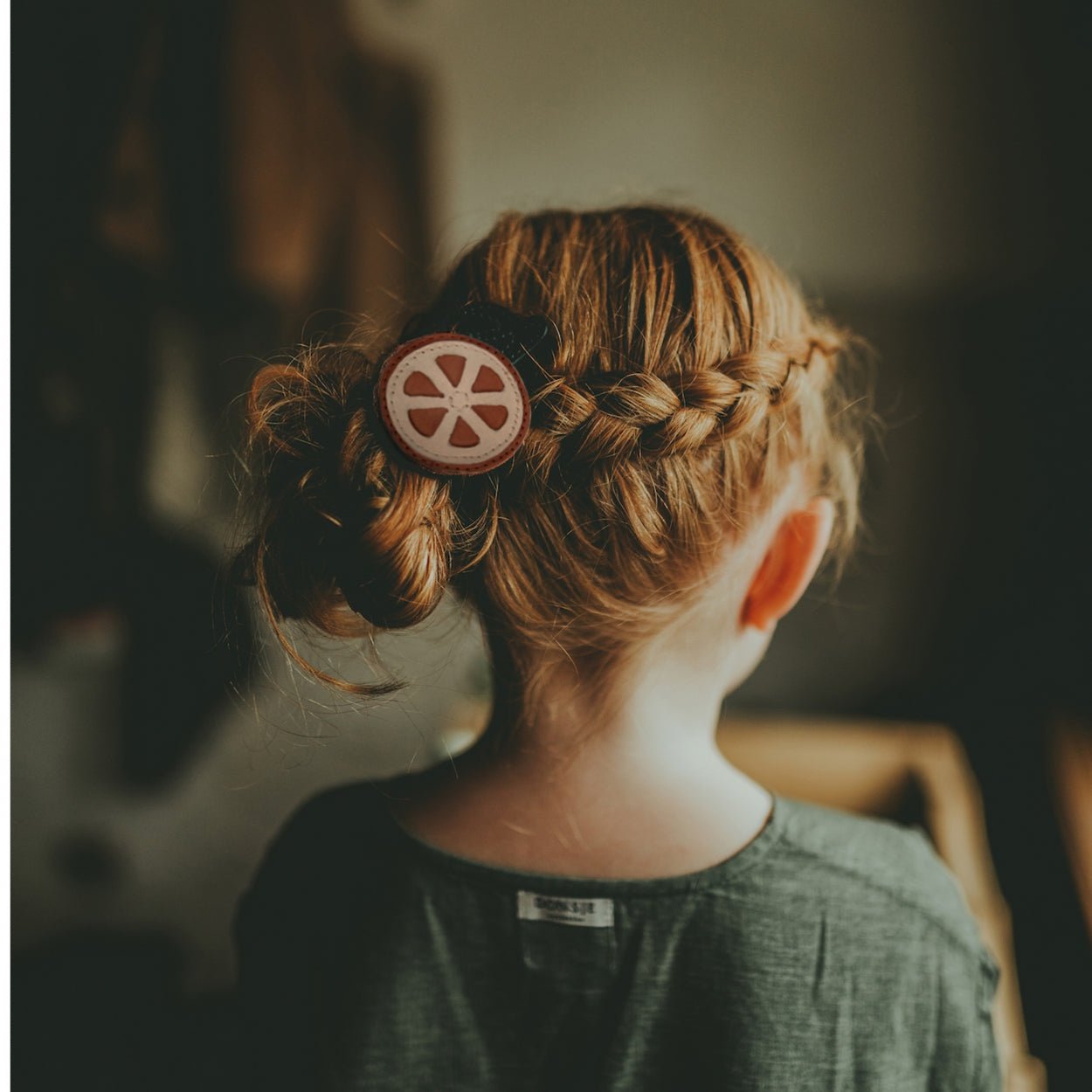 Nanoe Fruit Hair Clip | Grapefruit | Walnut Nubuck Donsje - enjoykidsus