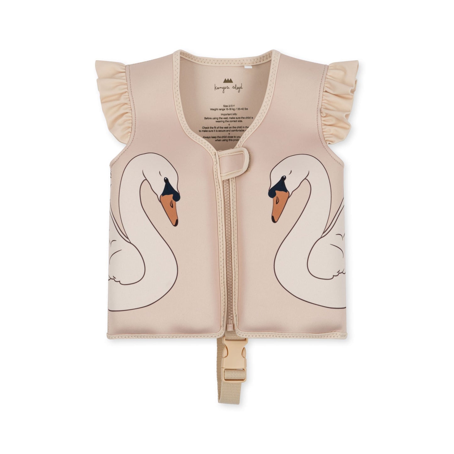 NEOPRENE FLOAT VEST FRILL - SWAN Konges Sløjd - enjoykidsus