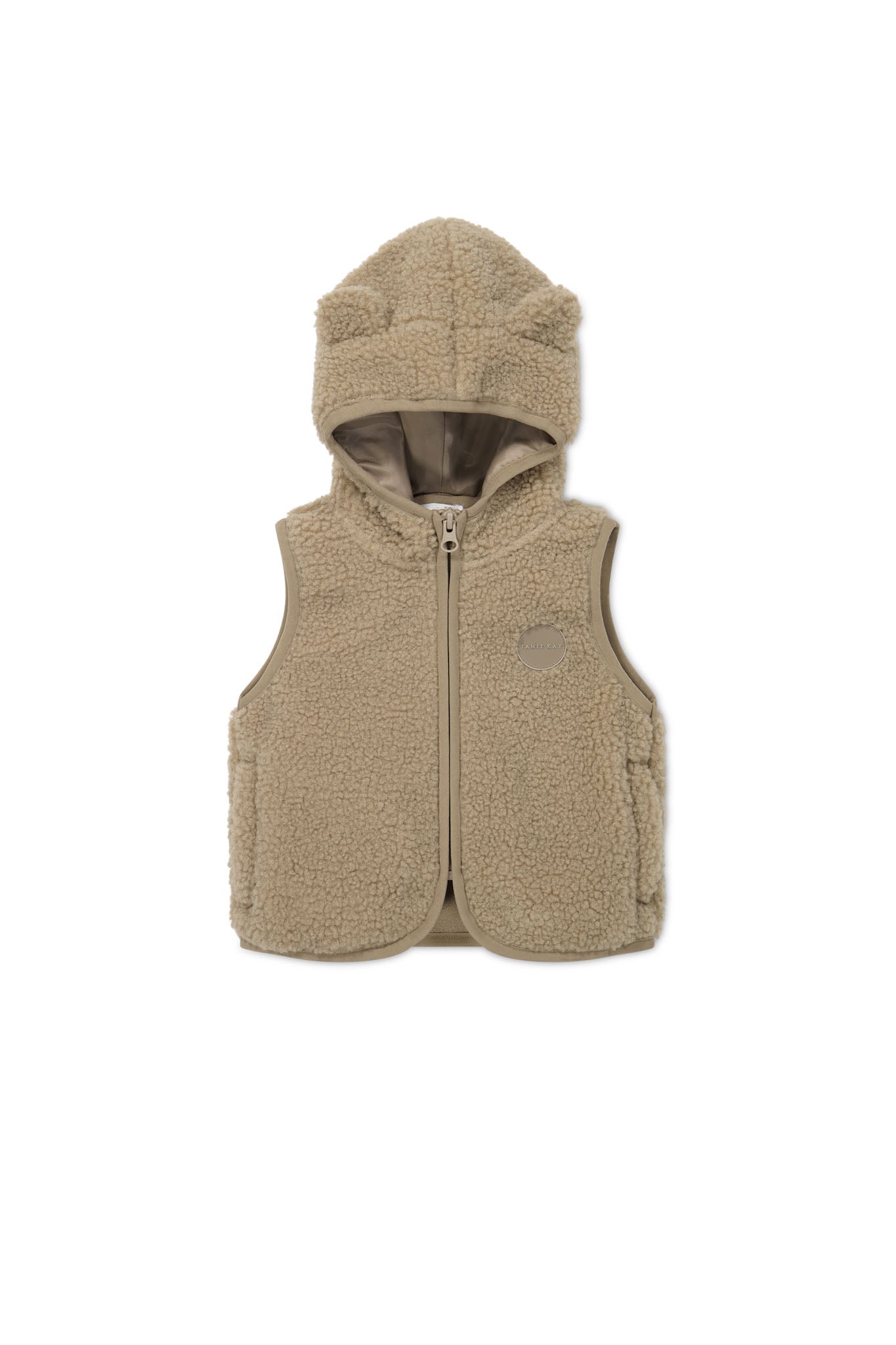 Neve Sherpa Vest - Cashew Jamie Kay - enjoykidsus