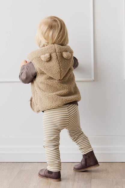 Neve Sherpa Vest - Cashew Jamie Kay - enjoykidsus