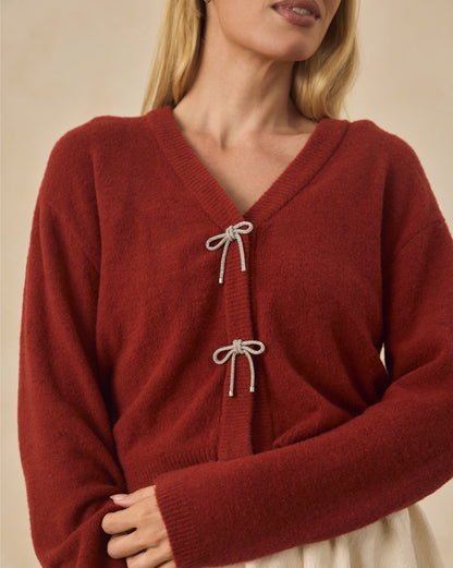 Noralee Bow Cardigan | Ruby Noralee