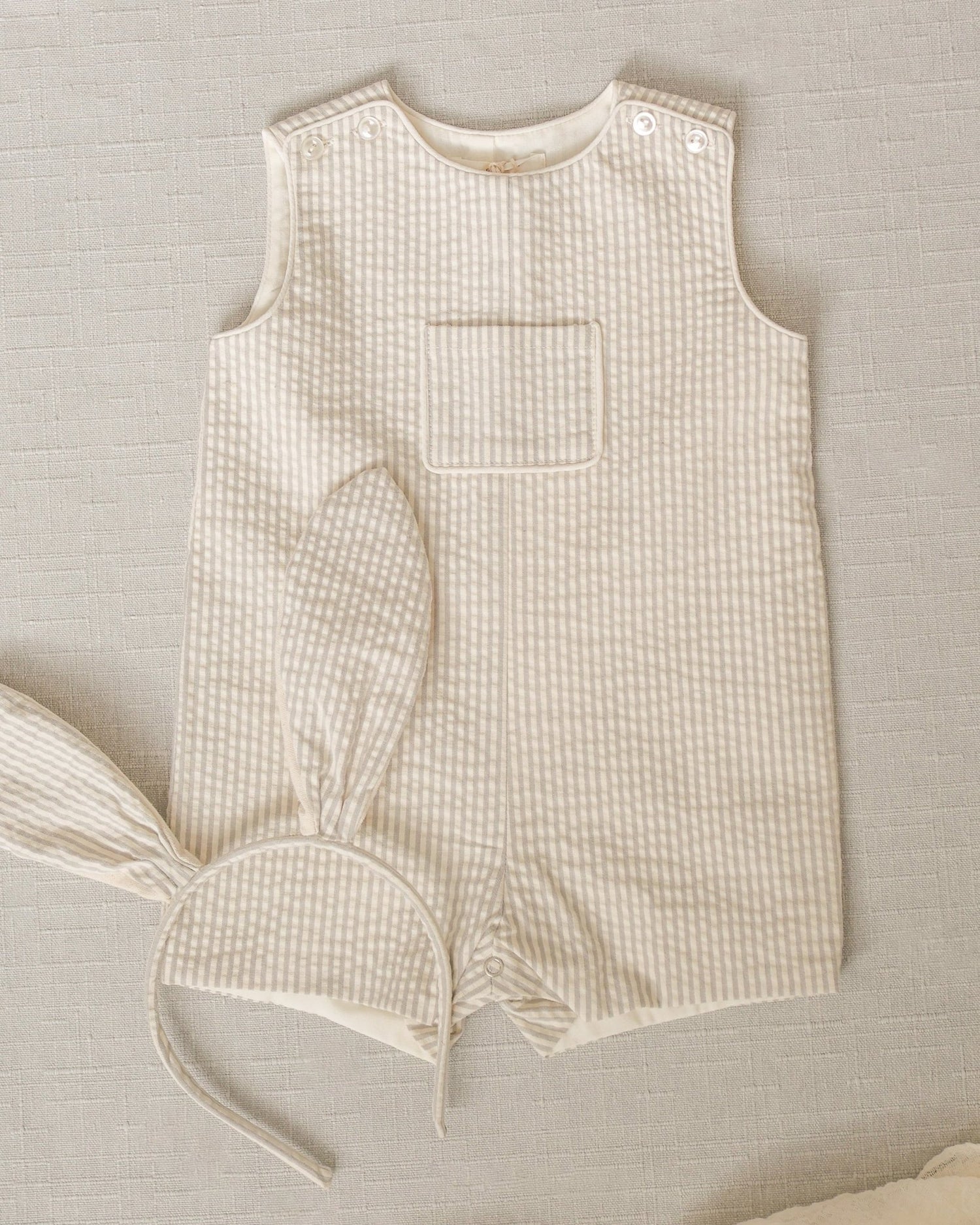 Noralee Bunny Headband || Sage Stripe Noralee