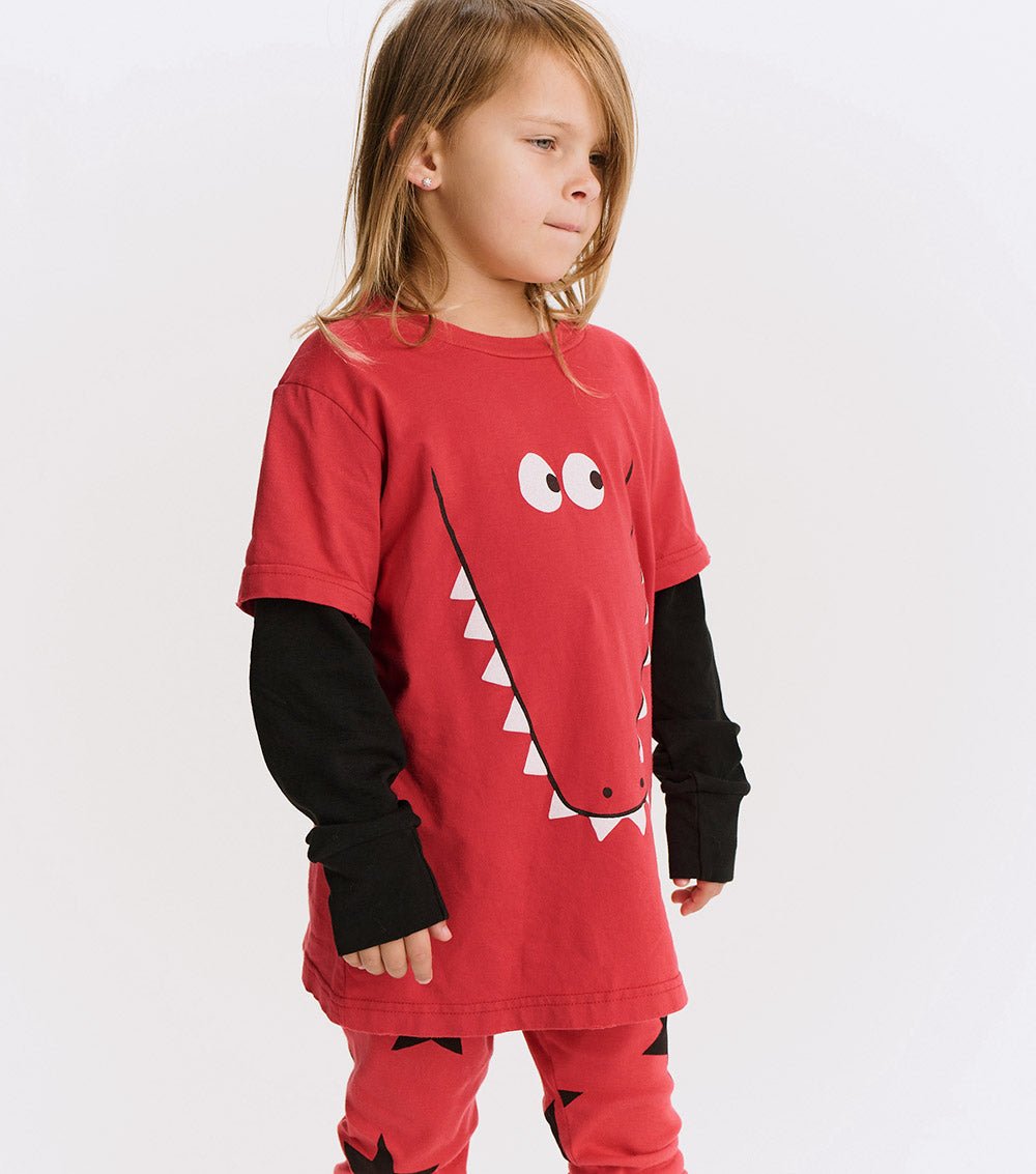 NUNUNU kooky croco shirt NUNUNU