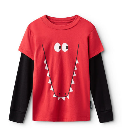 NUNUNU kooky croco shirt NUNUNU