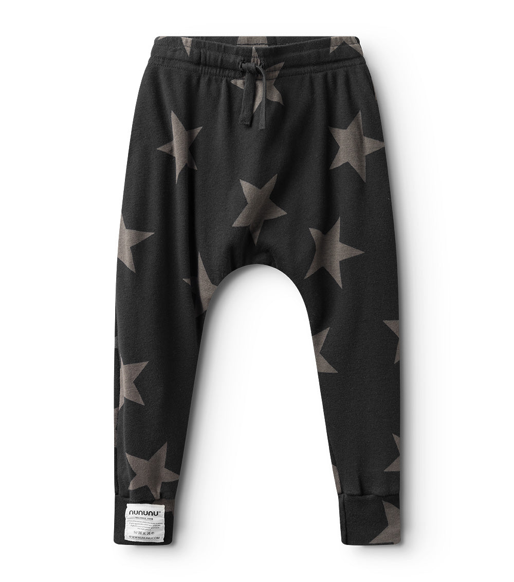 Nununu light star baggy pants - Black NUNUNU