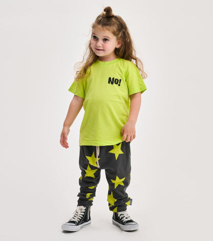 Nununu light star baggy pants - Graphic Lime NUNUNU