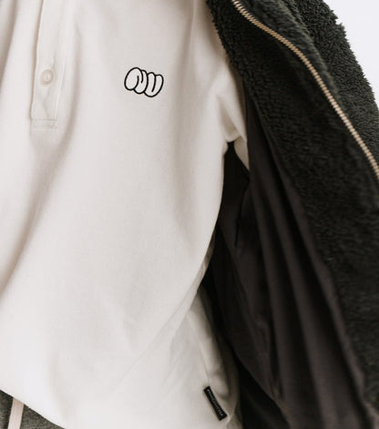 NUNUNU Old school polo - White NUNUNU