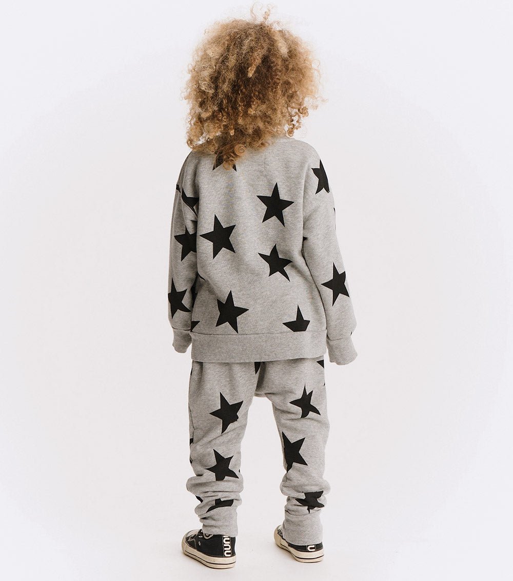 NUNUNU Star baggy pants - Heather Grey NUNUNU