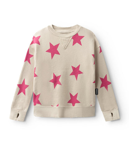 Nununu star sweatshirt - Pink NUNUNU