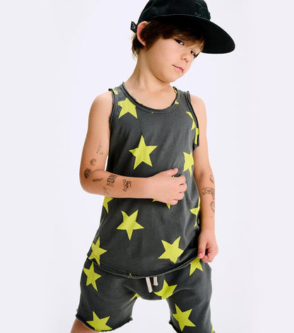 Nununu star tanktop - Graphic Lime NUNUNU