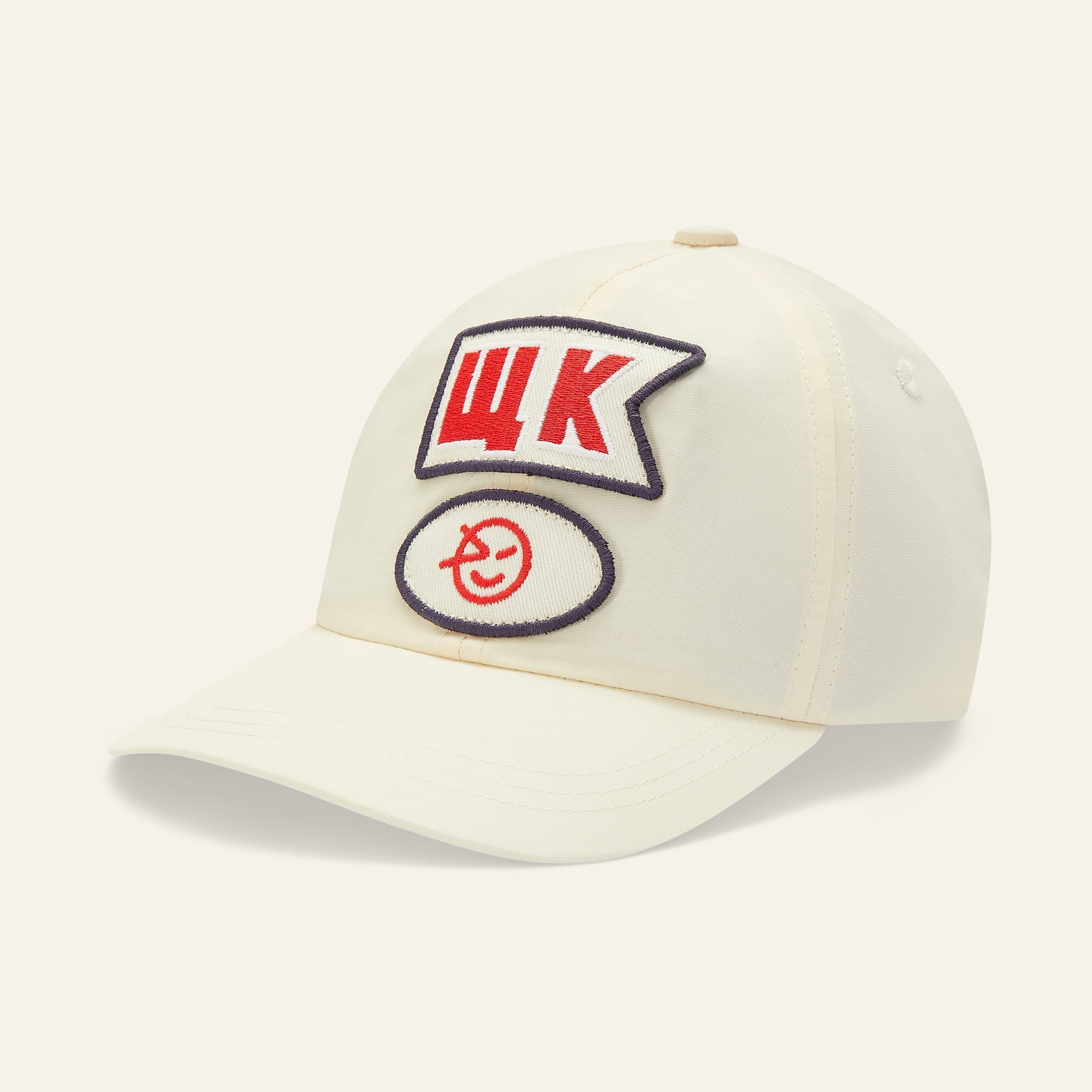 Nylon Badge Cap - Ecru Wynken