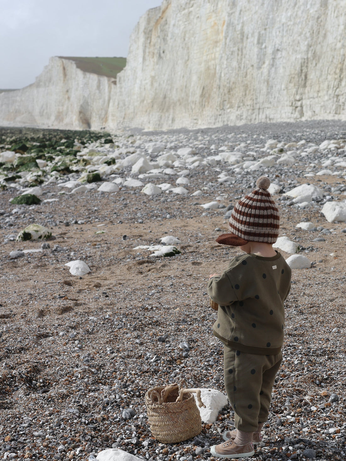 Olive Dots Sweatpants Organic Zoo