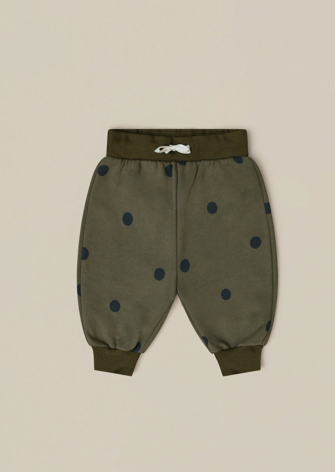 Olive Dots Sweatpants Organic Zoo