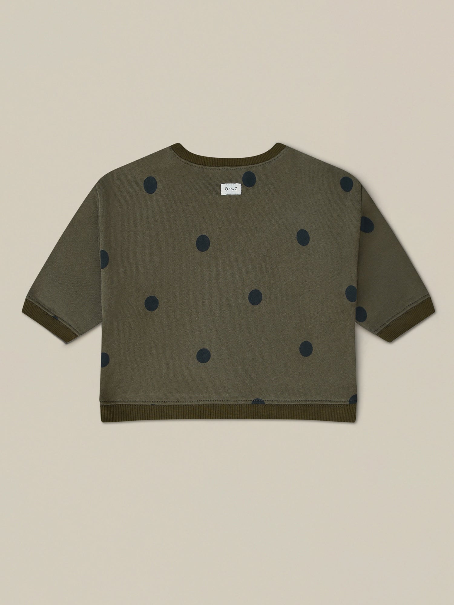 Olive Dots Sweatshirt Organic Zoo