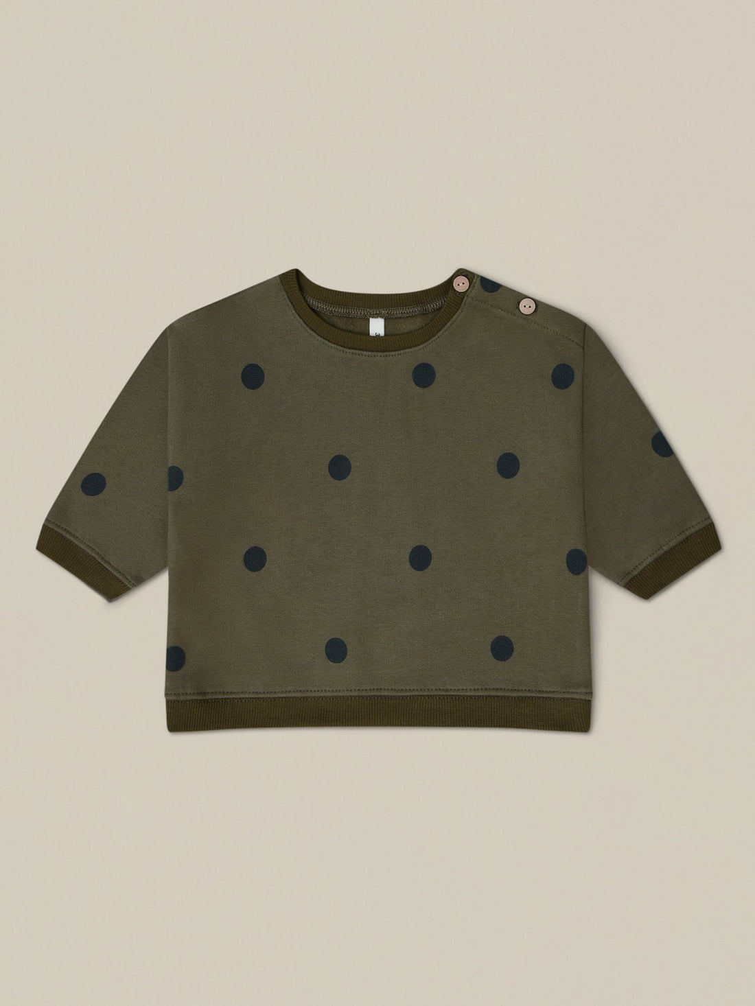 Olive Dots Sweatshirt Organic Zoo