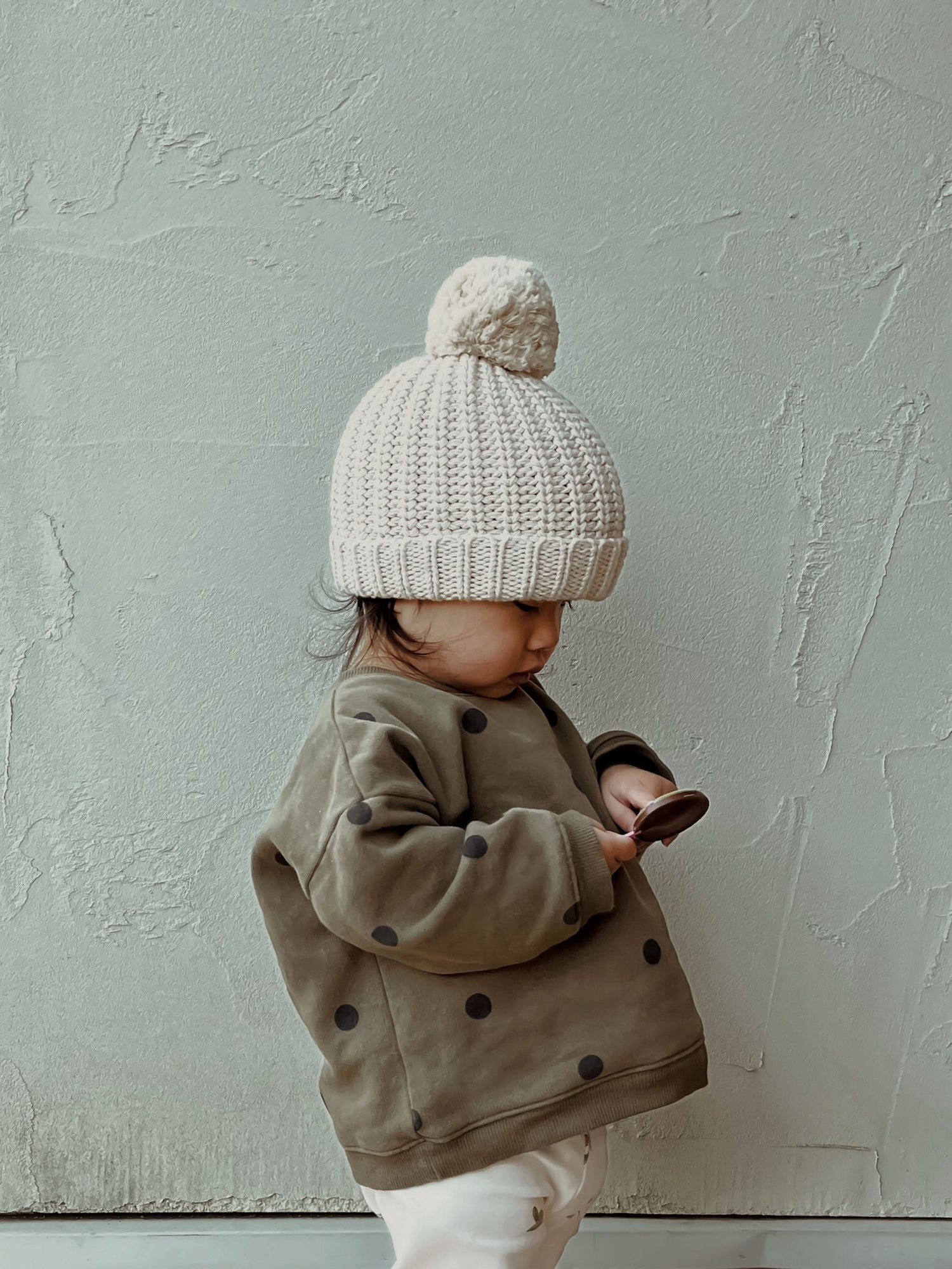 Olive Dots Sweatshirt Organic Zoo