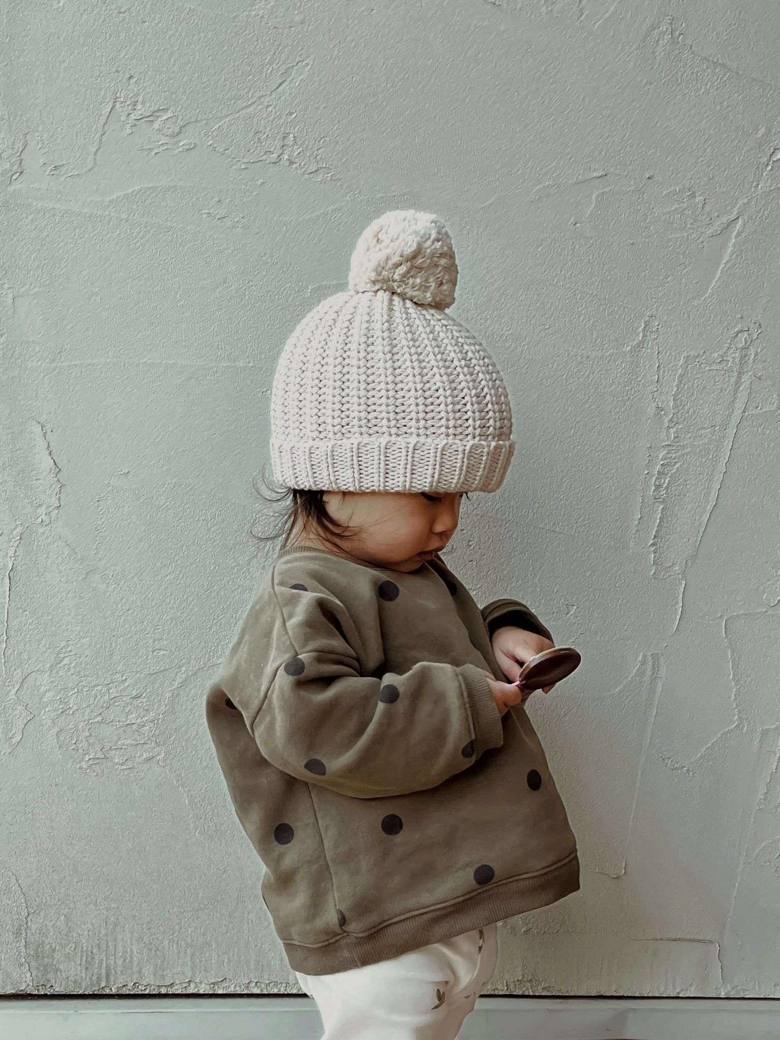 Olive Dots Sweatshirt Organic Zoo