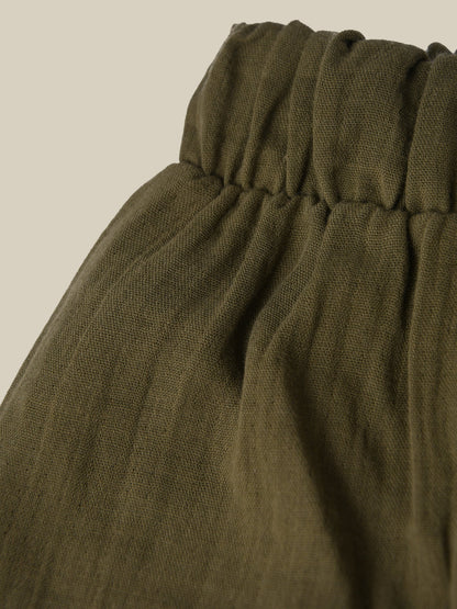 Olive Fisherman Pants Organic Zoo - enjoykidsus