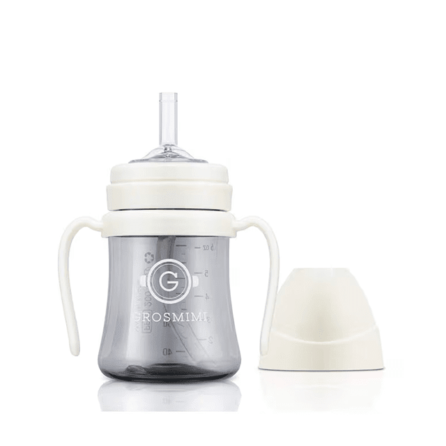 onzenna (Grosmimi and Cha&amp;Mom) - Grosmimi PPSU Straw Cup - 6oz (6 Months+): White Grosmimi