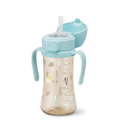 onzenna (Grosmimi and Cha&amp;Mom) - Grosmimi PPSU Straw Cup with Flip Top - 10oz (12 Months+) Stage 2 Straw: Cherry Peach onzenna (Grosmimi and Cha&amp;Mom)