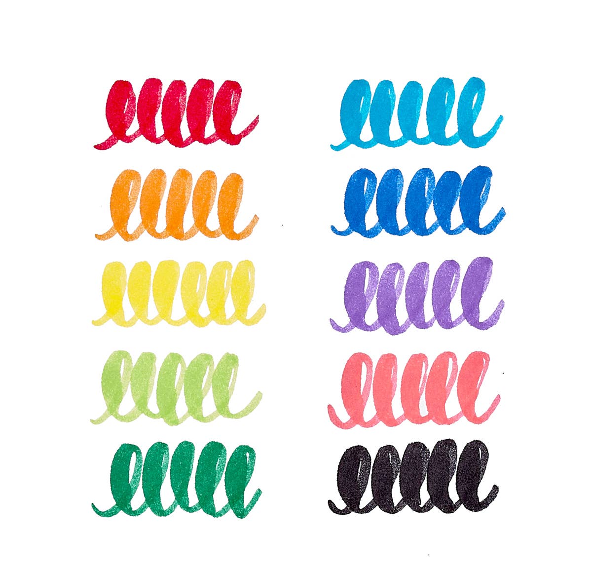 OOLY - Big Bright Brush Markers - set of 10 OOLY - enjoykidsus