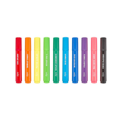 OOLY - Big Bright Brush Markers - set of 10 OOLY - enjoykidsus