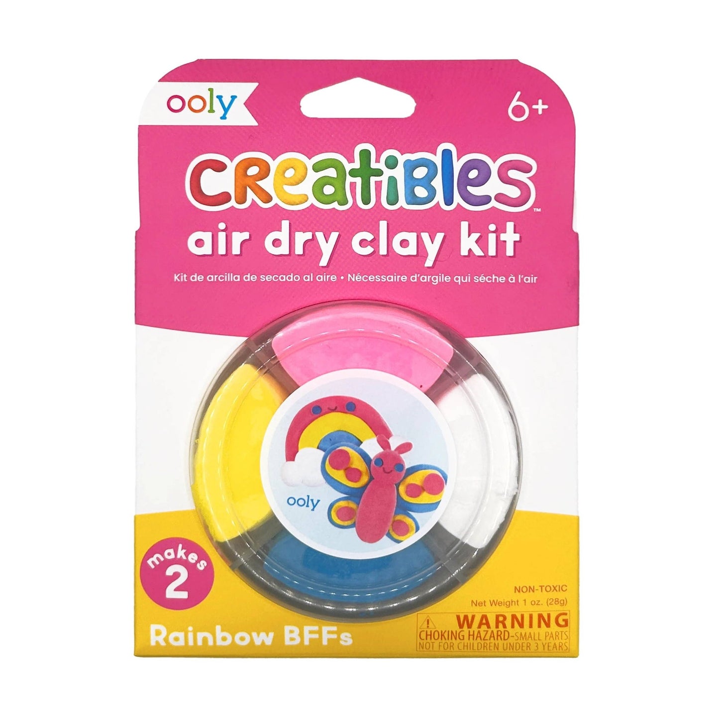 OOLY - Creatibles D.I.Y. Air - Dry Clay Kit: Rainbow BFFs (Set of 4) OOLY - enjoykidsus