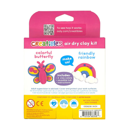 OOLY - Creatibles D.I.Y. Air - Dry Clay Kit: Rainbow BFFs (Set of 4) OOLY - enjoykidsus