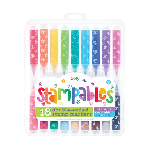 OOLY - Stampables Double Ended Stamp Markers - Set of 18 OOLY - enjoykidsus