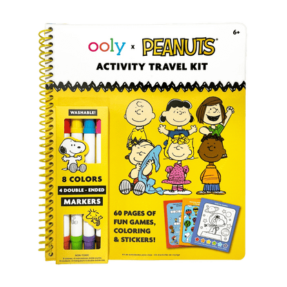 OOLY x Peanuts Activity Travel Kit &amp; Double - Ended Markers OOLY