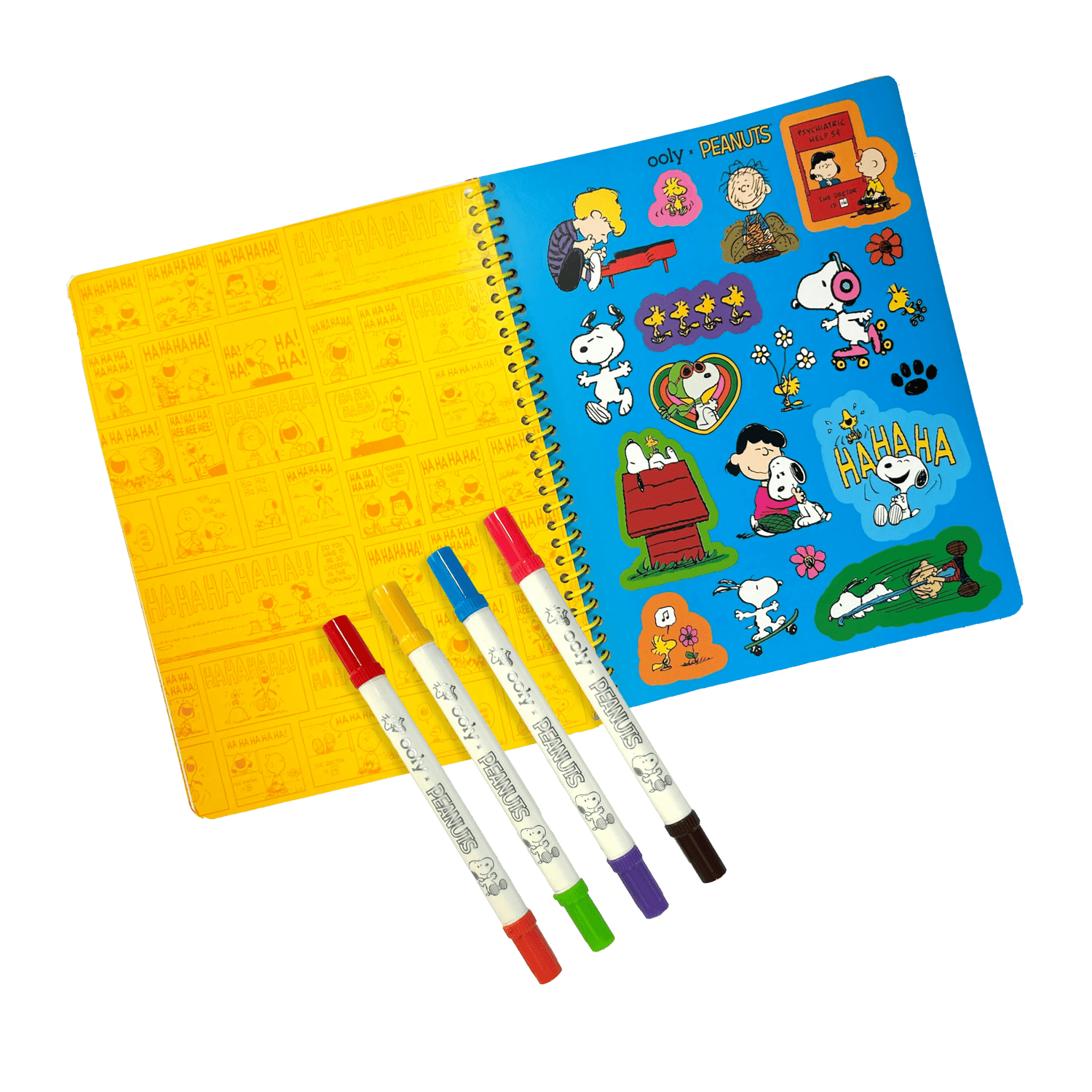 OOLY x Peanuts Activity Travel Kit &amp; Double - Ended Markers OOLY