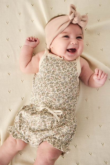 Organic Cotton Bridget Singlet Bodysuit - Ariella Eggnog Jamie Kay - enjoykidsus