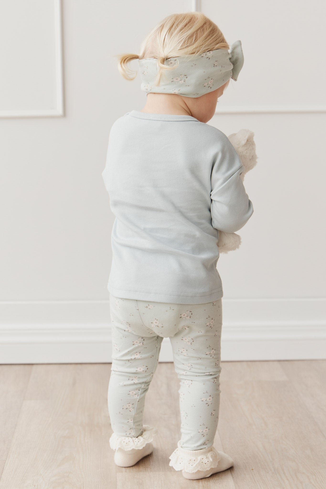 Organic Cotton Everyday Legging - Lulu Blue Jamie Kay - enjoykidsus