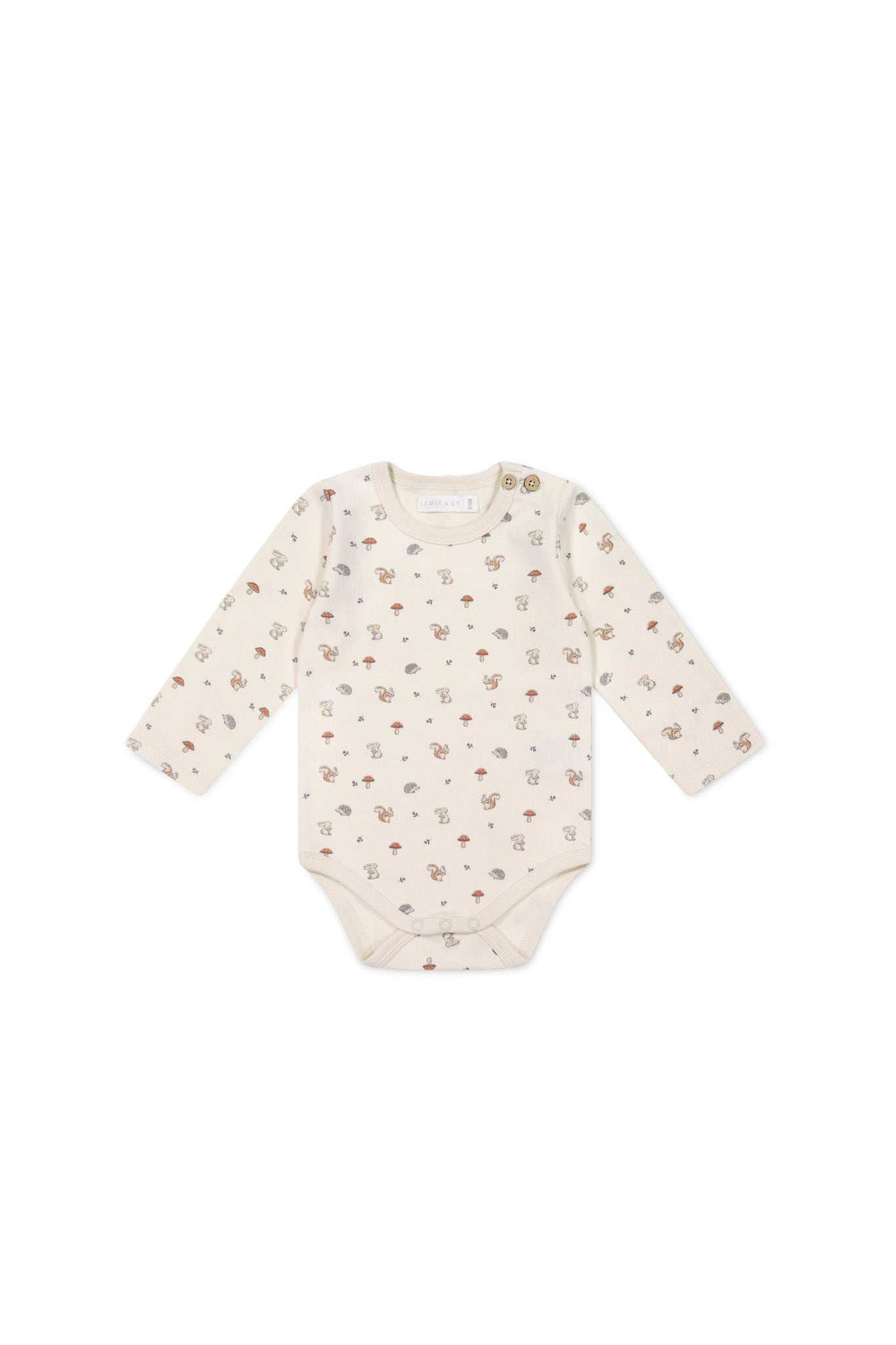 Organic Cotton Fernley Bodysuit - Woodland Friends Jamie Kay
