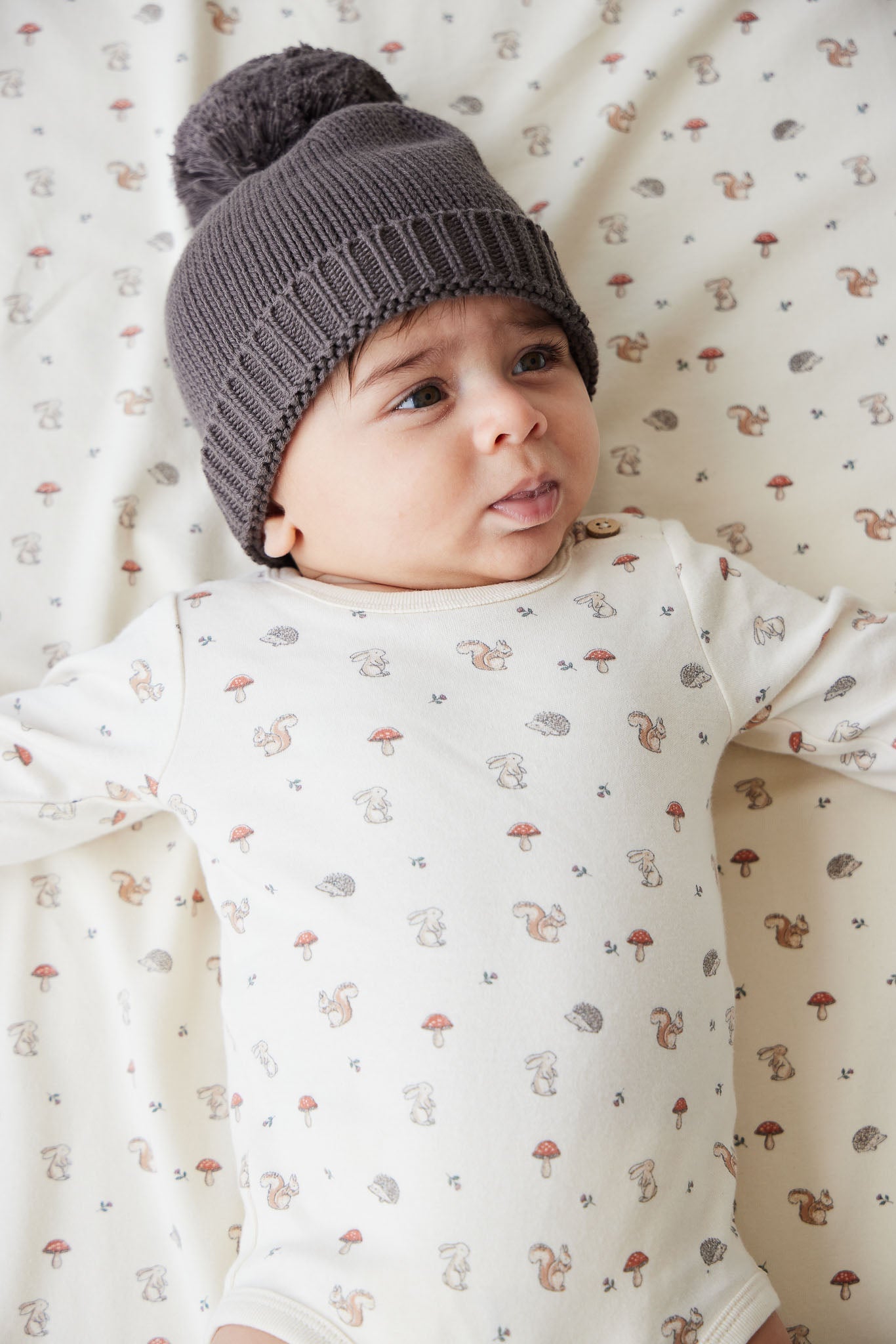 Organic Cotton Fernley Bodysuit - Woodland Friends Jamie Kay