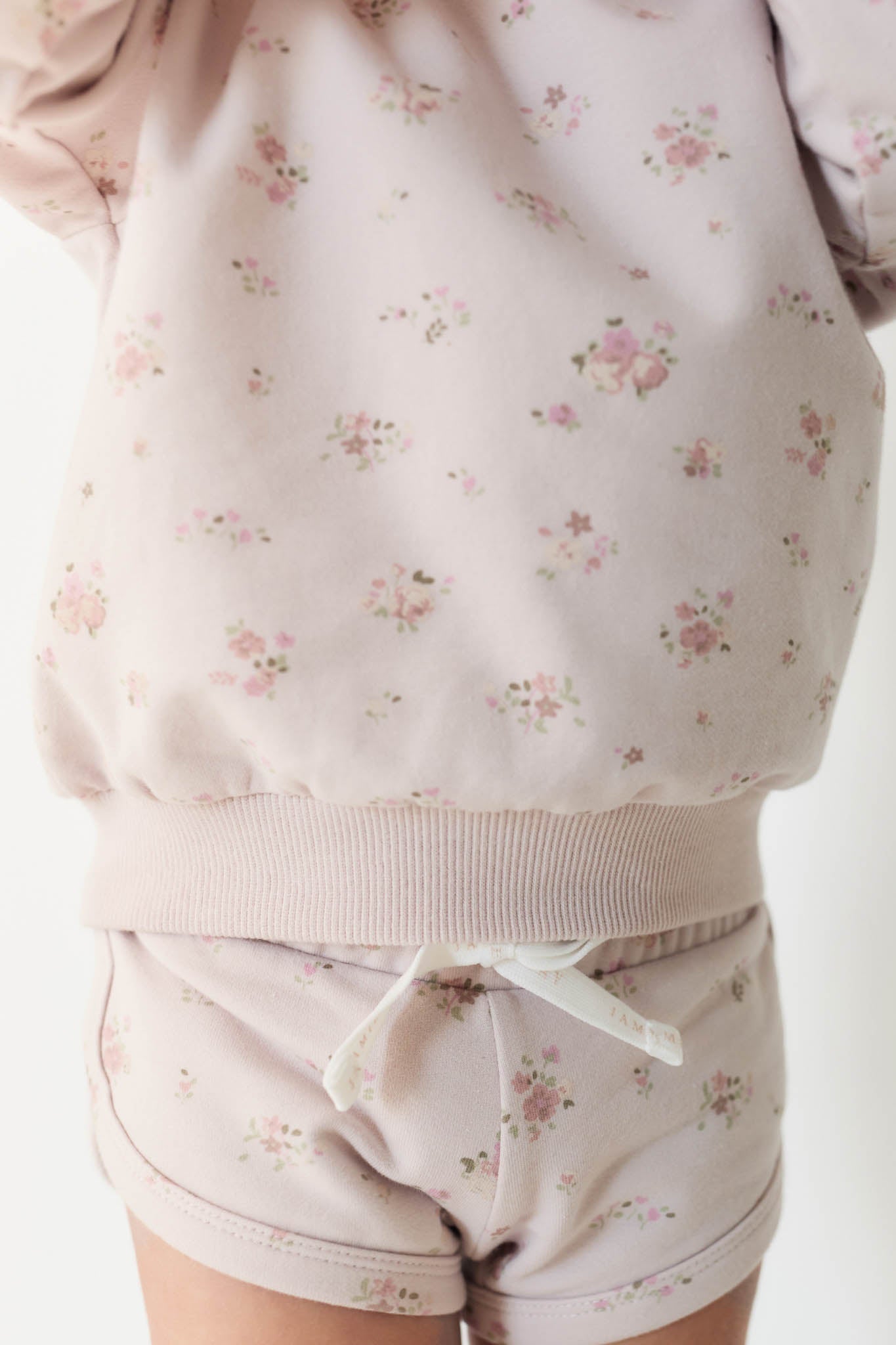 Organic Cotton Ivy Shortie - Petite Fleur Violet Jamie Kay - enjoykidsus