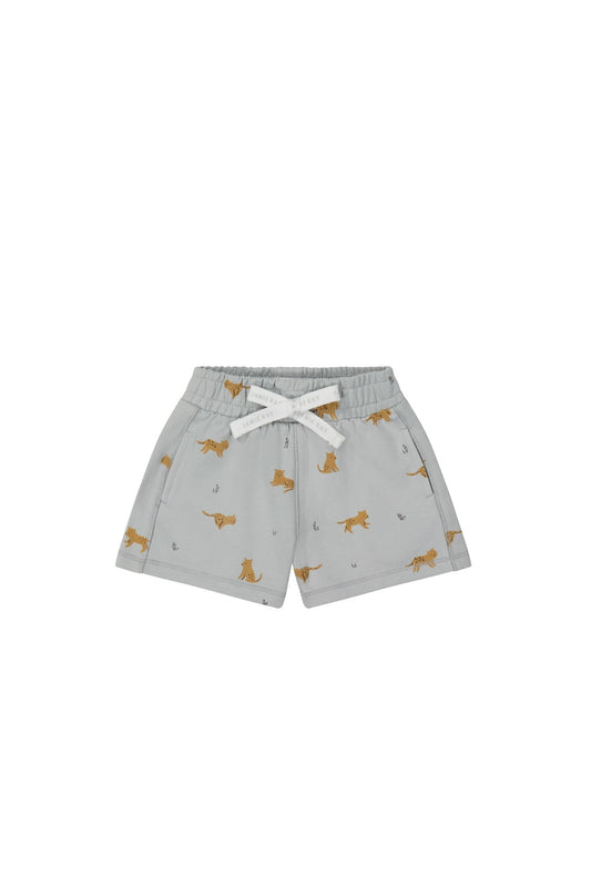 Organic Cotton Jalen Short - Lenny Leopard Ocean Spray Jamie Kay - enjoykidsus