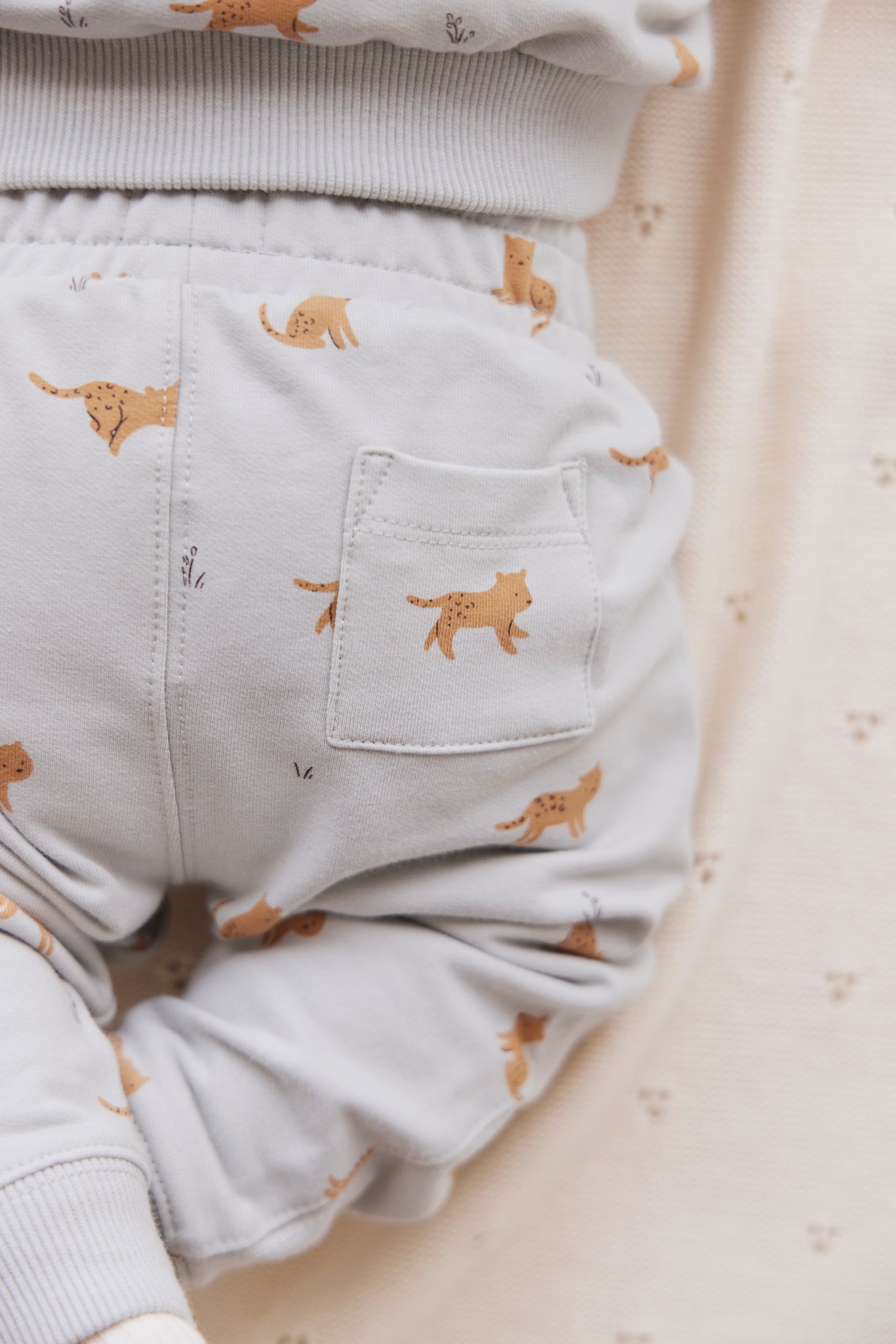 Jamie Kay Organic Cotton Jalen Track Pant - Lenny Leopard Ocean Spray Jamie Kay