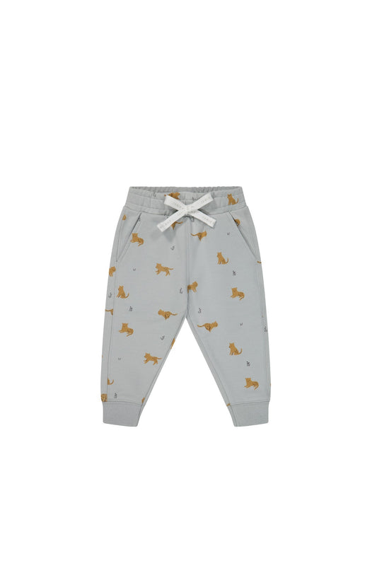 Organic Cotton Jalen Track Pant - Lenny Leopard Ocean Spray Jamie Kay - enjoykidsus