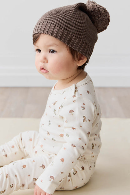 Organic Cotton Long Sleeve Bodysuit - Foraging Friends Jamie Kay - enjoykidsus