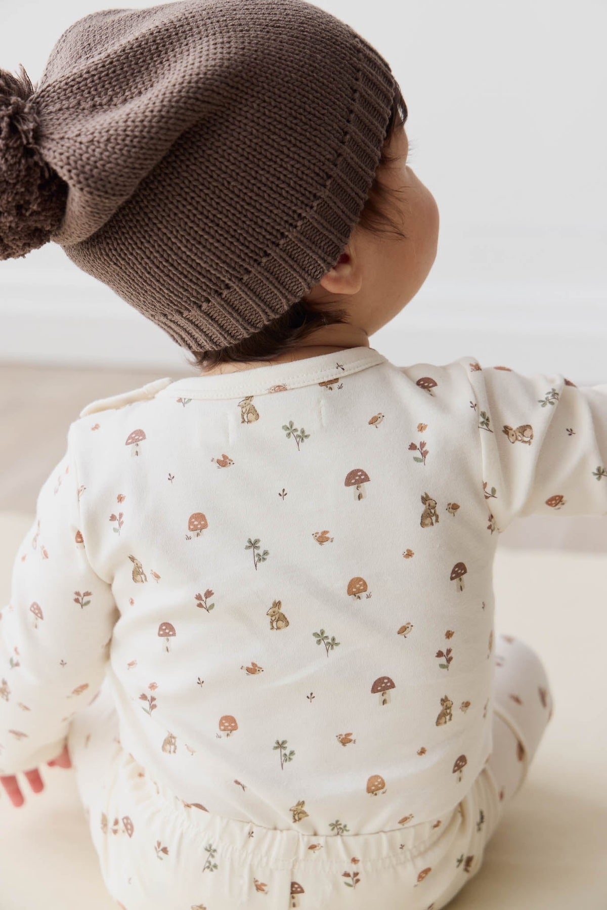 Organic Cotton Long Sleeve Bodysuit - Foraging Friends Jamie Kay