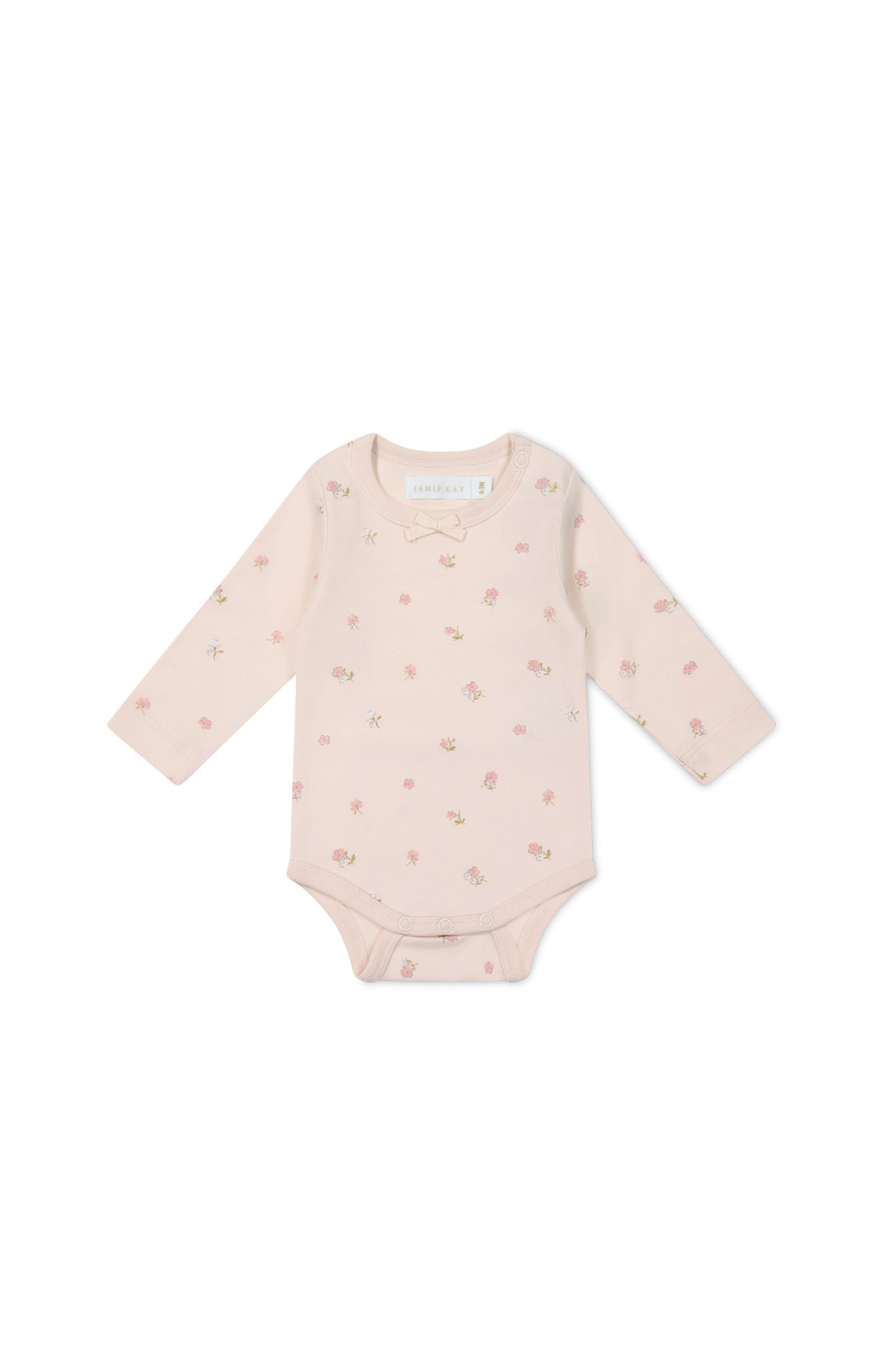 Organic Cotton Long Sleeve Bodysuit - Meredith Morganite Jamie Kay - enjoykidsus