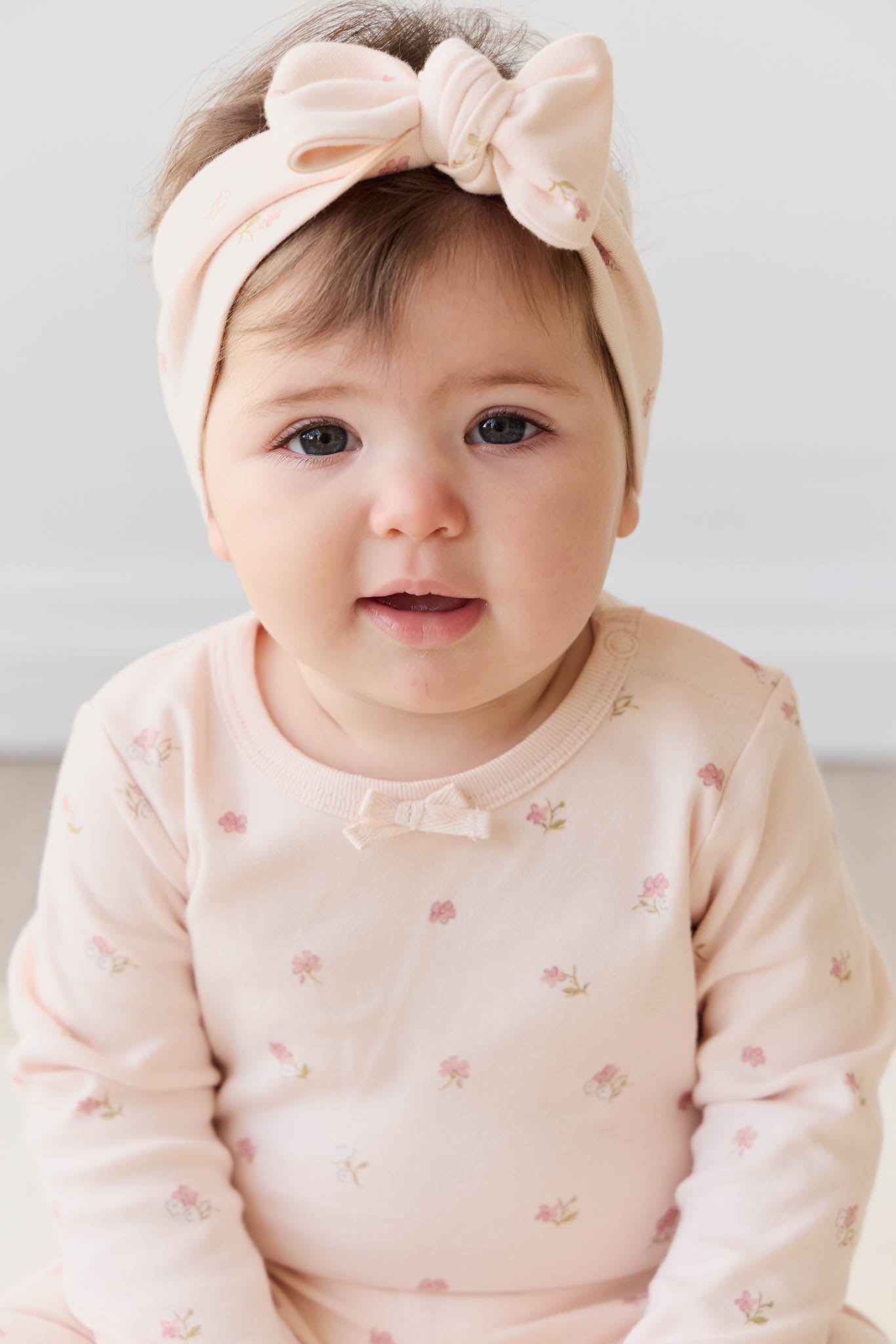 Organic Cotton Long Sleeve Bodysuit - Meredith Morganite Jamie Kay - enjoykidsus